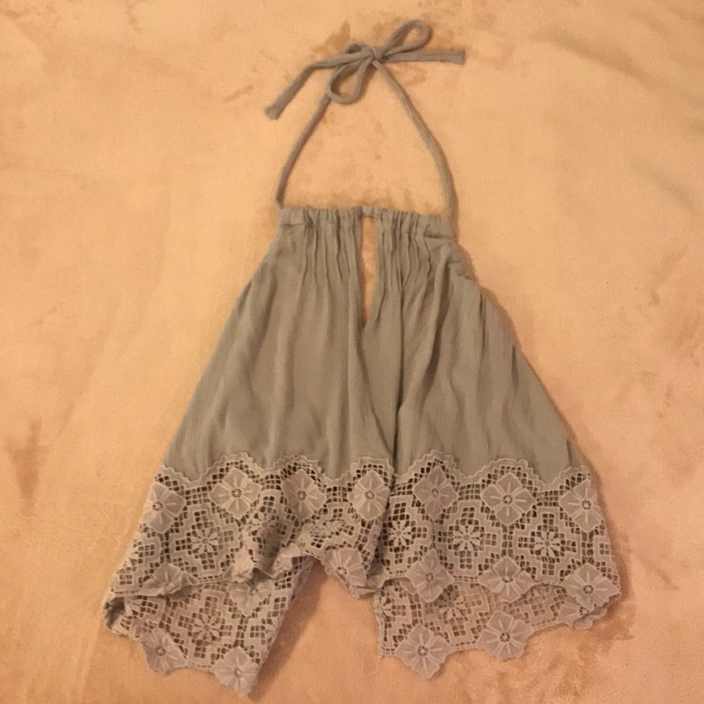 Free People Purple Halter Top